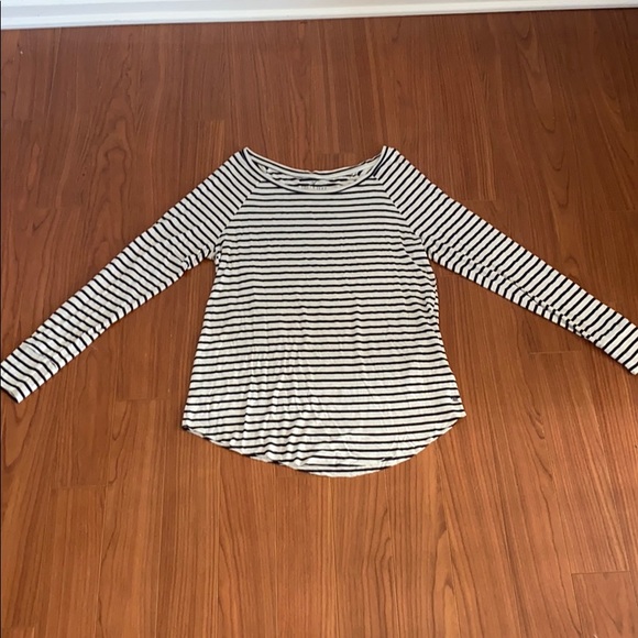 Black and white striped super soft long sleeve tee - Picture 1 of 1